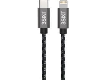Kabel Usb 3sixt Usb Lightning Grafitowy Rb40835