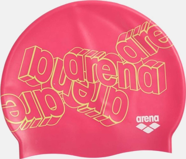 Arena Schwimmhaube Mit Print Alphabet Junior Pink