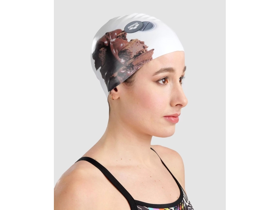 Arena Czepek plywacki Choco Cap White