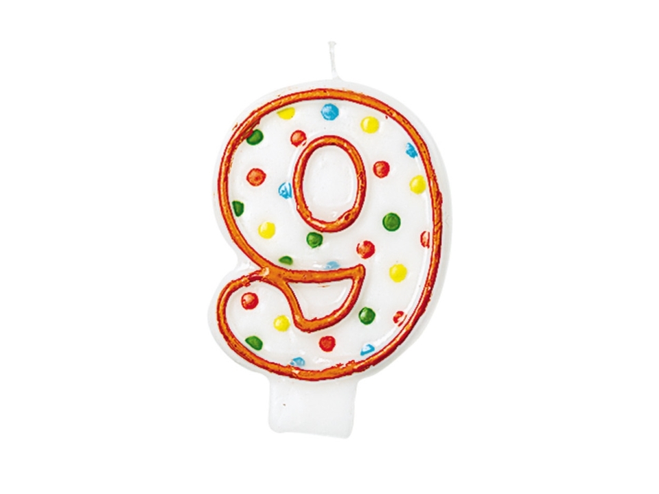 Amscan AEGINT176009, Voks, Hvid, Flerfarvet, 3 År, Kina, 75 mm, 20 mm