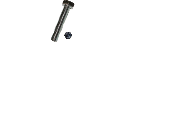 DRESSELHAUS Ställskruv M12x60 mm DIN 933 utan mutter, förzinkad med fullgängad kilbredd 19 mm - (100 st) | Verktyg & Verkstad - Infästning - Övriga Infästning | GameStuff