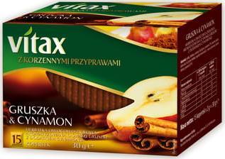 Vitax Tee, Birne & Zimt 15 Torebek In Tassen
