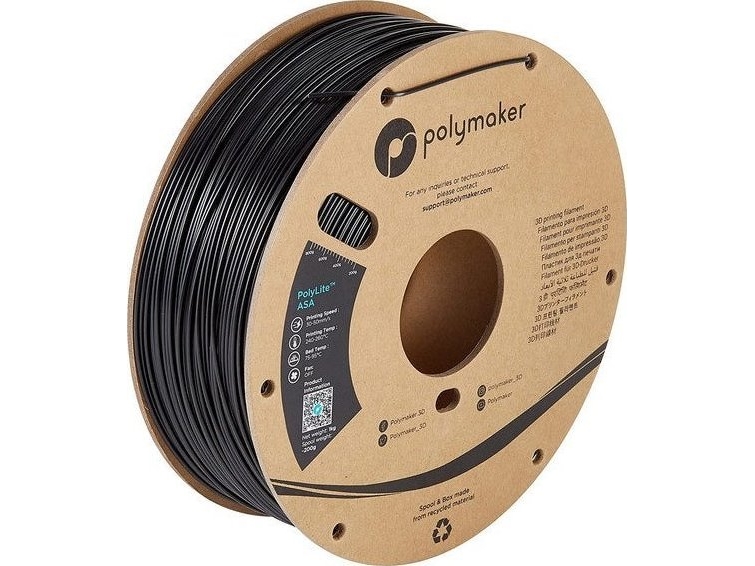 Poly Filament Polymaker Polylite Asa 1,75Mm 1Kg - Black}