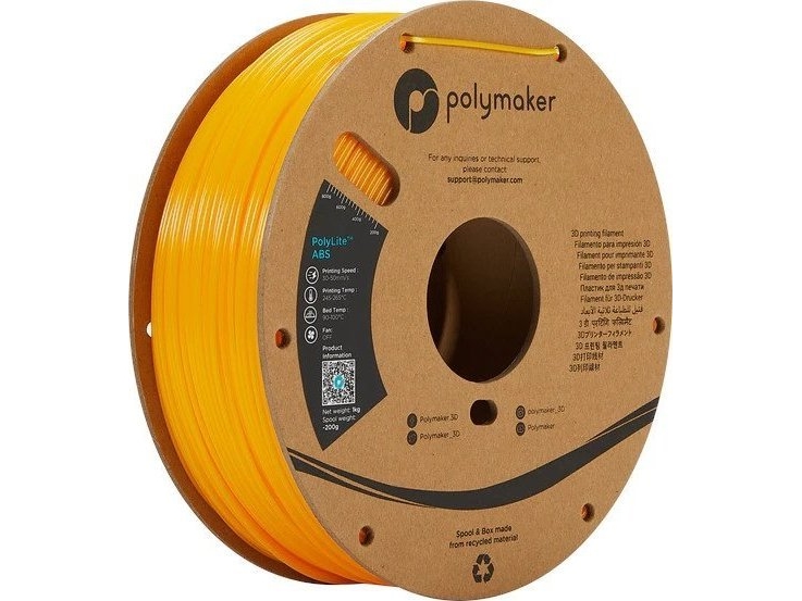 Plastikas Polymaker Polylite Abs - 1,75 Mm - 1 Kg - Geltonas