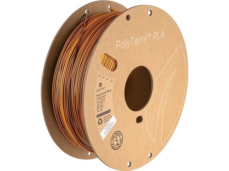 Polymaker Polyterra Pla Dual Color - 1.75Mm - 1Kg - Shadow Oranžinis (Oranžinis-Juodas)