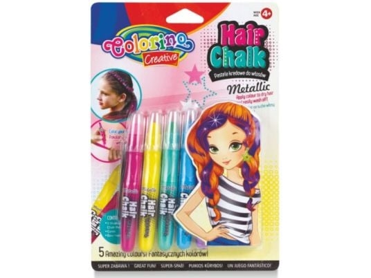 Colorino Creative Kreidefarben Für Haare 5 Metallische Farben, 68680Ptr
