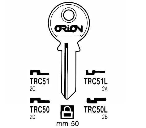 Jma Blank nøgle TRC51 (Tri-9D) Tri Circle