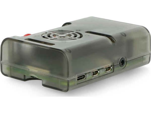Oem Raspberry Pi 4B Korpusas Su Ventiliatoriumi - Pilka