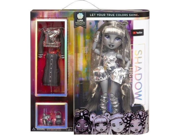 Rainbow High Shadow High Doll - Luna Madison, Mode Dukke, Hunstik, 6 år, Drengpige, 280 Mm, Flerfarvet