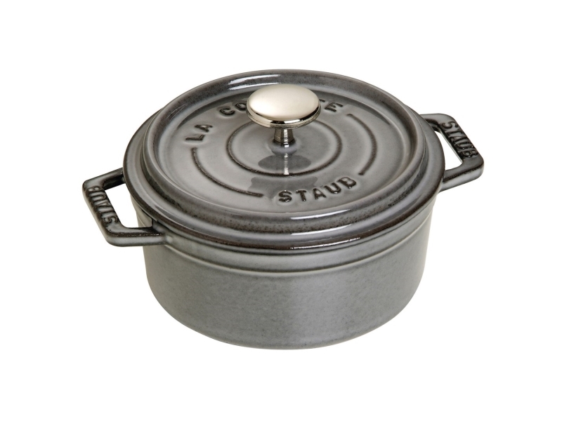 Staub Cocotte, En stekpanna, Grå, Gjutjärn, 0,4 l, 1 styck, 12 cm | Köksutrustning - Grytor & pannor - Pannor | GameStuff