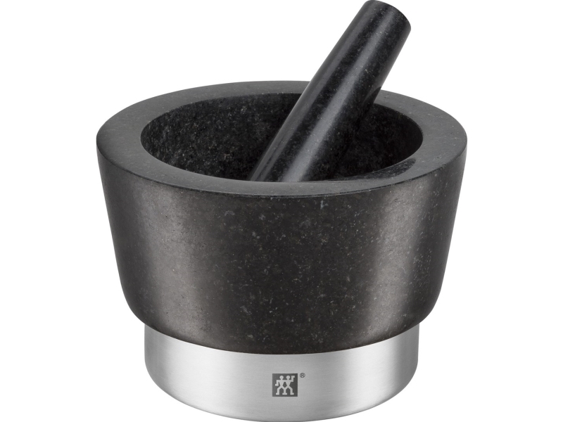 ZWILLING Spices, Svart, Granit, Rostfritt stål, Mortel och mortelstöt, 14,5 cm, 150 mm, 150 mm | Köksutrustning - Köksredskap - Murbruk | GameStuff