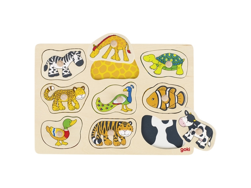 Pussel med handtag – djurmotiv | Leksaker - Spel - Pussel | GameStuff