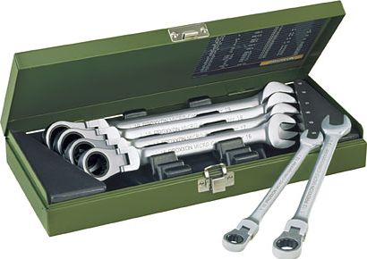 Proxxon Flat-Akis Veržliarakčių Rinkinys Su Bendra Ir Rattle 8-19Mm 7 Vienetų (Pr23068)