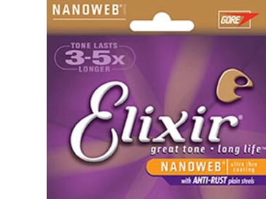 Produktfoto för Elixir Nanoweb Phosphor Bronze gitarrsträngar (Custom Light, 11-52)