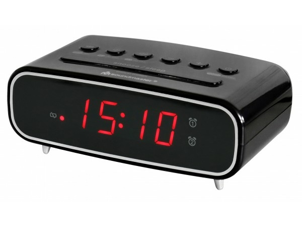 Soundmaster Ur111sw, Digitaler Wecker, Fm, Pll, Led, Dc / Batterie, Cr2032, 5 V