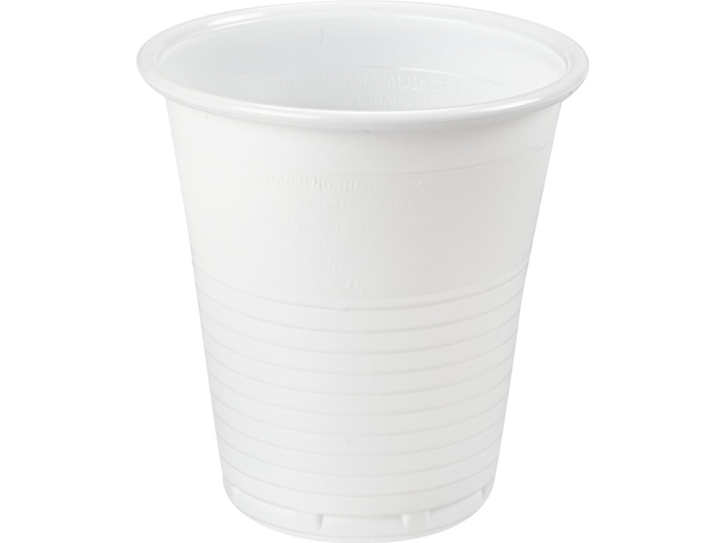 Juomakuppi, ABENA Gastro, 7.3cm, Ø7cm, 13 cl, 16 cl, valkoinen - (30 kpl)