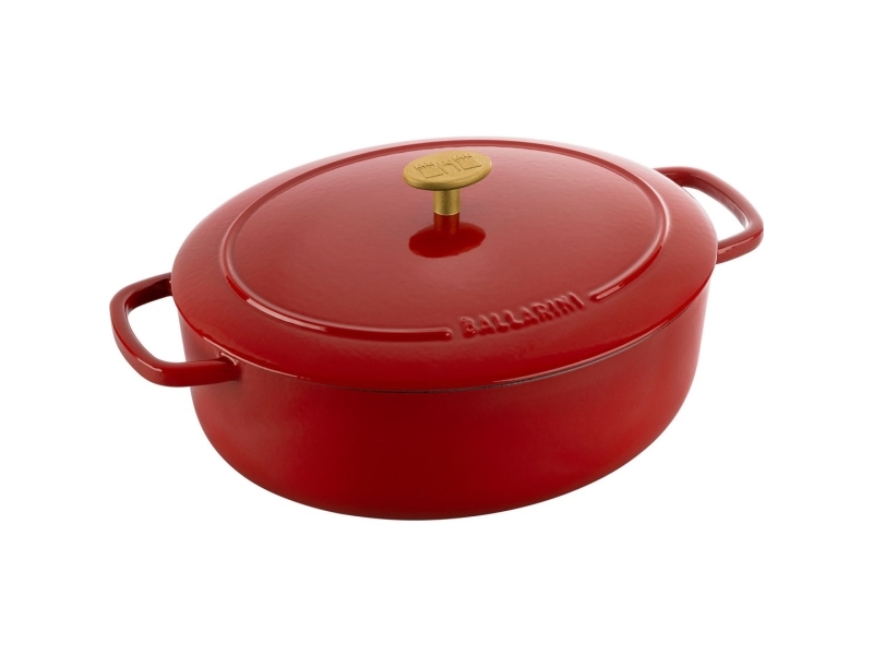 Ballarini Bellamonte soikea valurauta Puodat - 4,5 ltr, Raudona