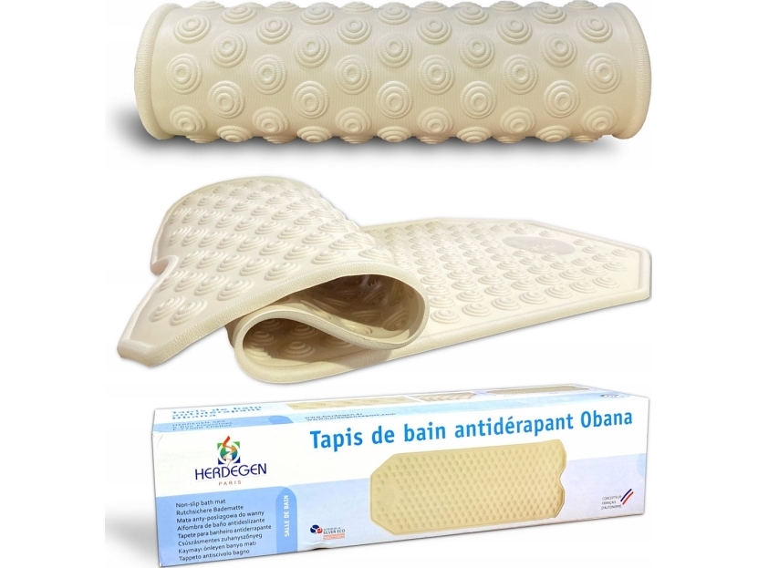 ASTON skridsikker bademåtte 550801 - foldbar, bronze