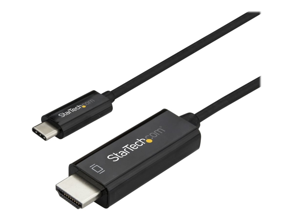 Startech.Com 3Ft (1M) Usb C To Hdmi Cable, 4K 60Hz Usb Type C To Hdmi 2.0 Video Adapter Cable, Thunderbolt 3 Compatible, Laptop To Hdmi Monitor/Displ