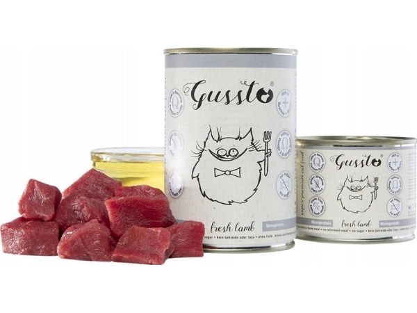 GUSSTO GUSSTO pusz.400g FRISK LAMB /6 Pokarm dla kota z JAGNIĘCINĄ