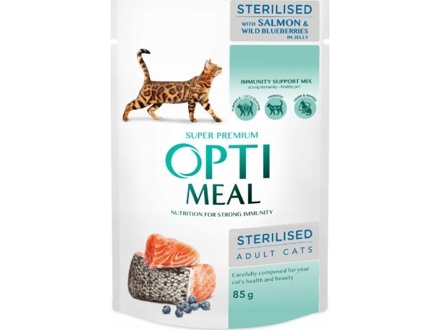 Optimeal Steriliseret Laks 85G