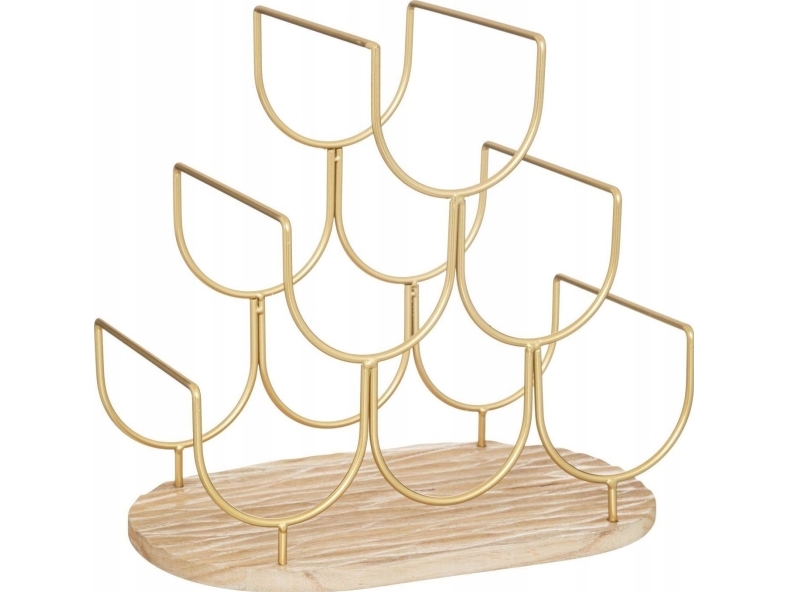 Atmosphera Rivi vinställ i metall, för 6 flaskor | Bordssättning - Par - Plattor | GameStuff