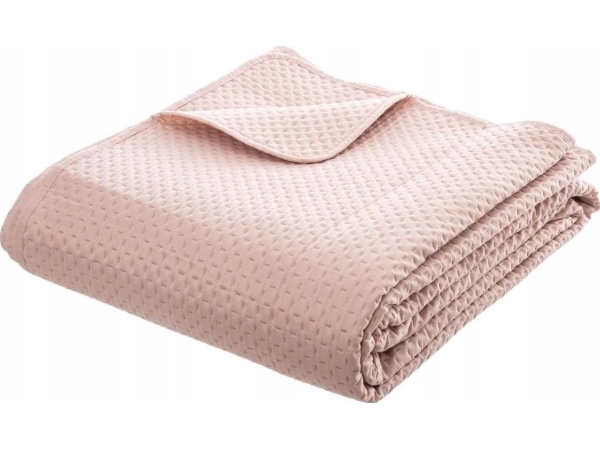 Atmosphera DOLCE sengetæppe 240 x 260 cm, 2 puder, sæt, pastelrosa farve