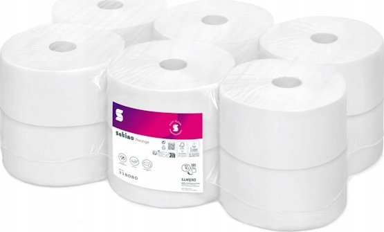 Wepa Satino Prestige Jumbo Toilettenpapier Mit Zentralspender - 12 Rollen