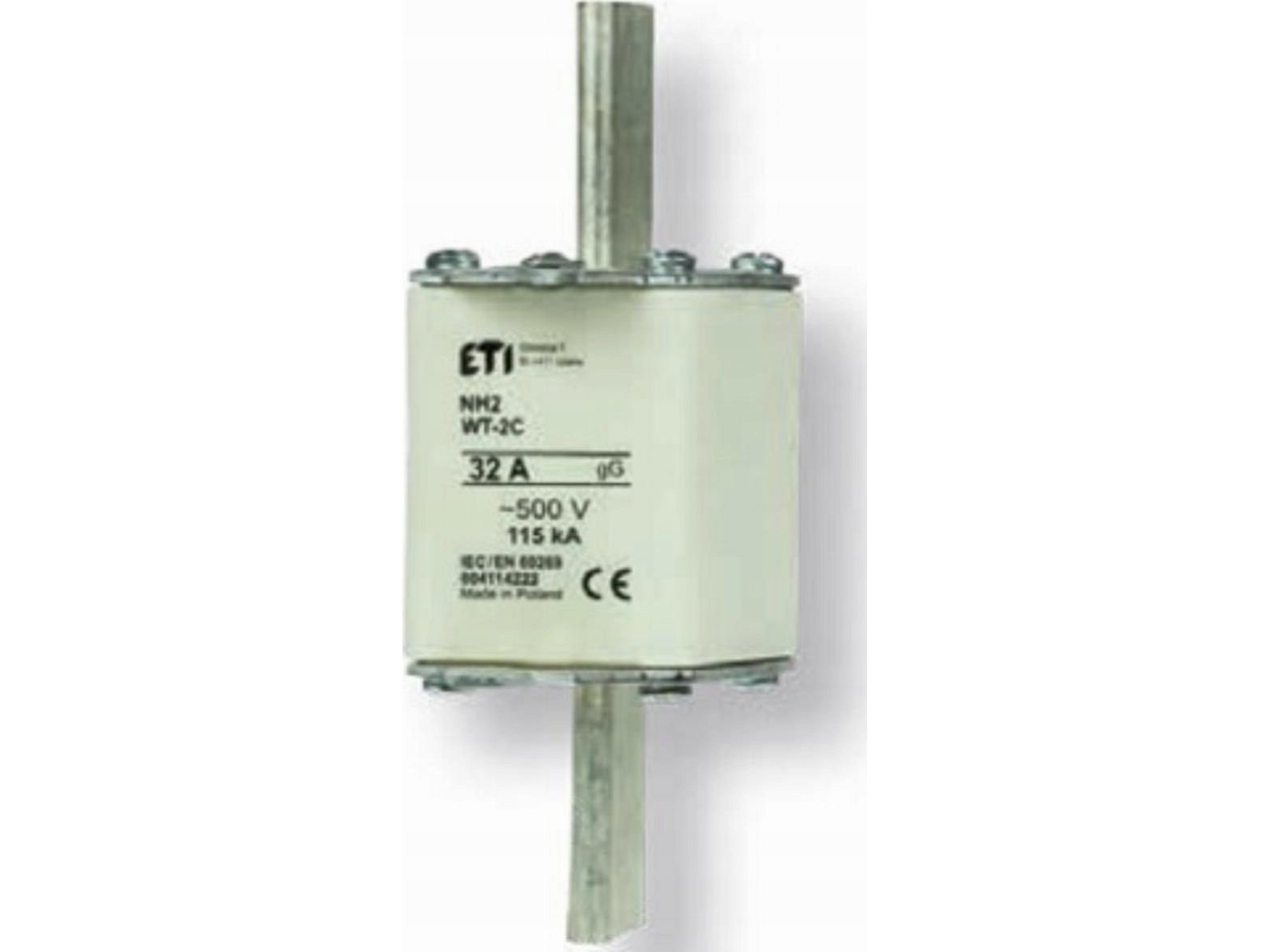 Etipo Schmelzeinsatz Eti Polam Nh2/Wt-2C 004114507 Gg 100A 500V Gg Industriell Schnell (Bergbau-Ausführung)