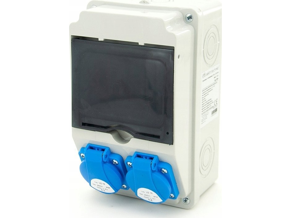 ELS Elektrotechnika bygning-/havefordeler 2*GS 230V + sikringer + HPFI + certificeret MID-tæller, 6NO21C00FL