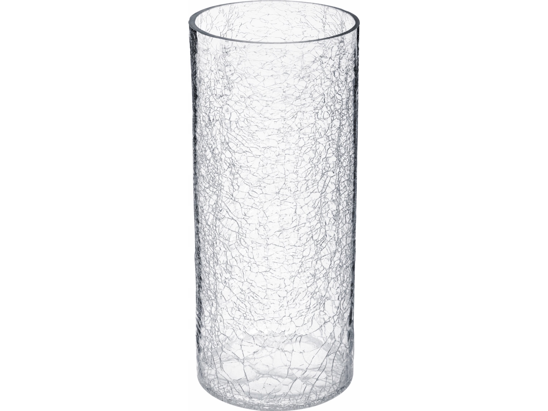 Atmosphera glasvase, frostet glas-effekt, 30 cm
