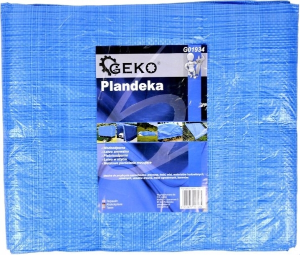 Geko Presenning 5x8m ljus/blå +/-5% (6) | Verktyg & Verkstad - För verkstaden - Presenningen | GameStuff