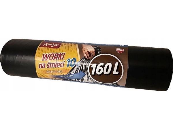 Politan Gosia Gosia Amigo Affaldsposer 160l 10stk sort...
