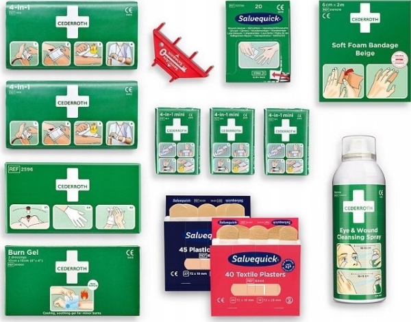 Påfyllningskit för första hjälpen-station | Kläder & Säkerhet - Säkerhetsutrustning - Första hjälpen | GameStuff