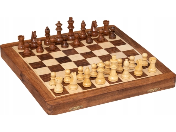 Atmosphera skakspil i træ, 30,5 x 30,5 cm