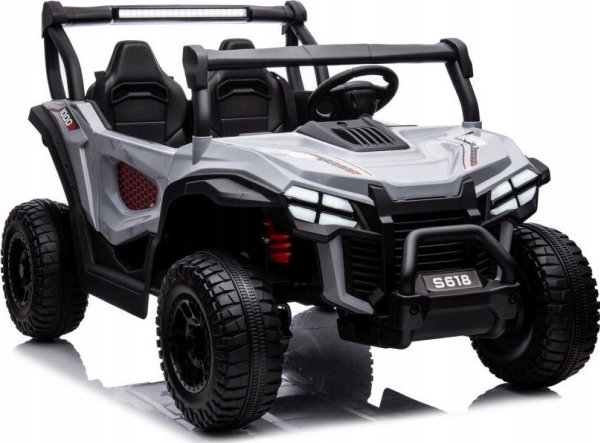 Lean Cars Dvivietis vaikiškas elektromobilis S618 4x4, pilkas