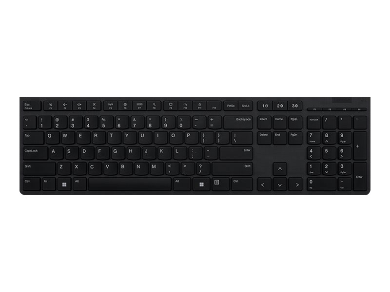 Lenovo Professional Tangentbord Uppladdningsbar Full Size Trådlös Bluetooth 2.4 Ghz Qwerty Estnisk Grå Brun Låda Cru