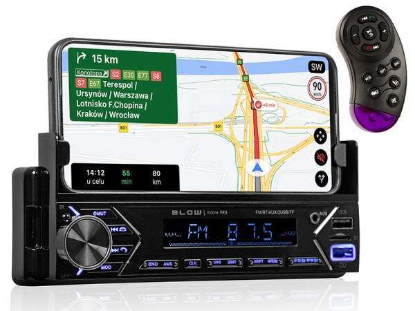 Blow Autoradio 78-346# Radio Blow Mobile Pro 1Din Griff Smart