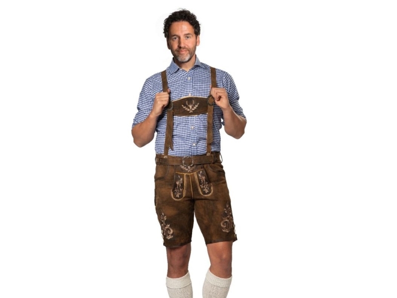 Unsortierte Braune Kurze Lederhosen