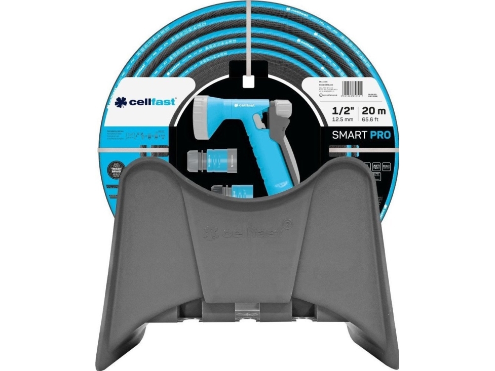Cellfast Vandingssæt 20m/holder SMART PRO ATS 1/2 (Ø12,5mm) 25bar, -20/+60 grader | Trädgården - Bevattning av trädgårdar - Trädgårdsslangar | GameStuff