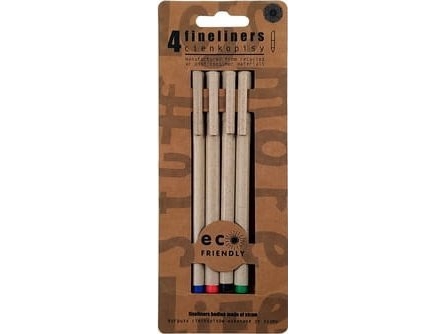 Eco-Friendly Straw Body Thin Pens 4 Colors