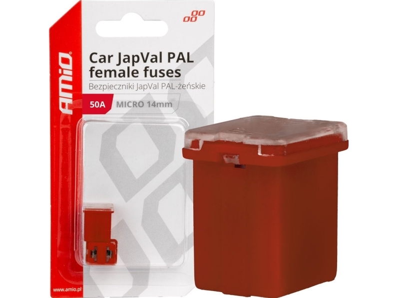 AMiO bilsikringer japval pal, 2 stk 50A amio-03455