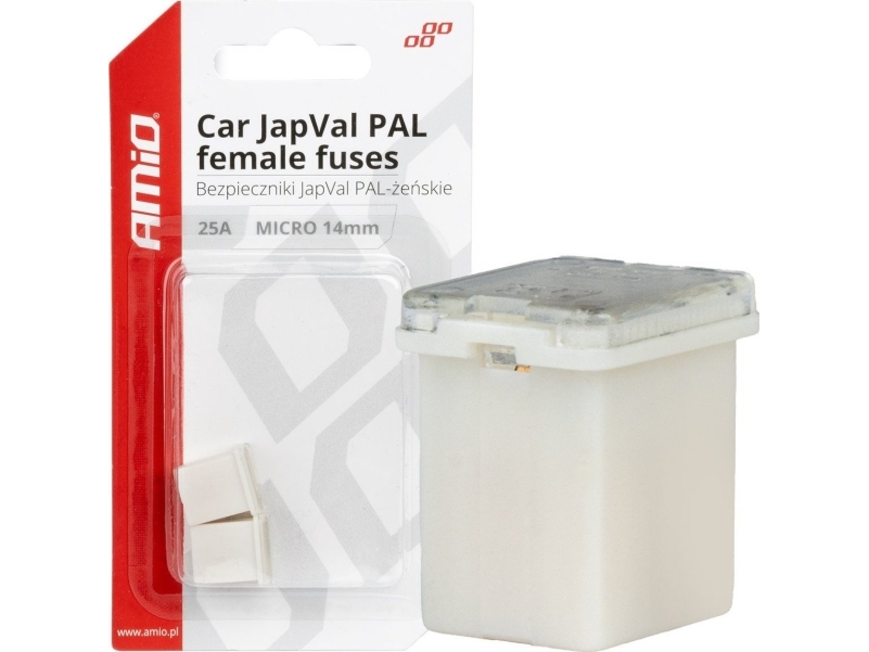 AMiO bilsikringer japanval pal 25A 2 stk AMIO-03452