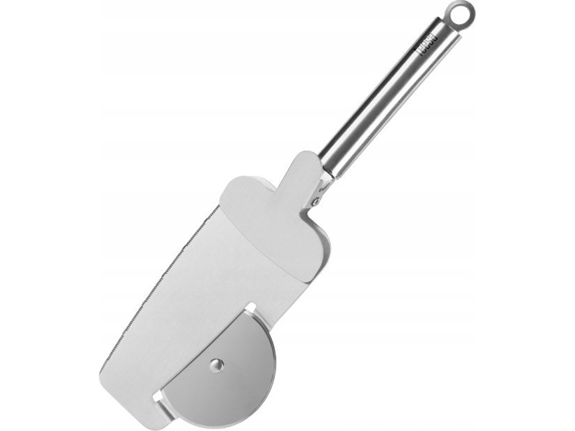 Teesa Pizzaleikkuri, jossa on leikkuupyörä, reunanleikkuuhampaat ja kiinnityslaippa