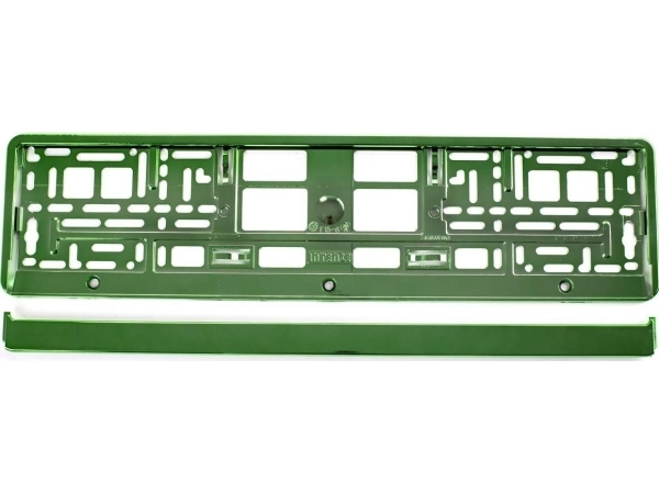 AMiO metalliseret nummerpladeramme grøn amio-71457/01170z