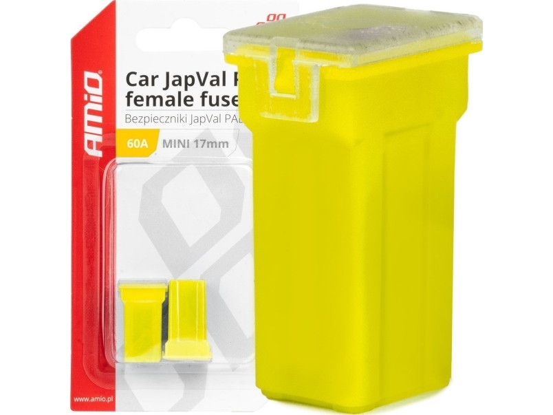 AMiO bilsikringer japval pal (hun) 2 stk. 60A AMIO-03447