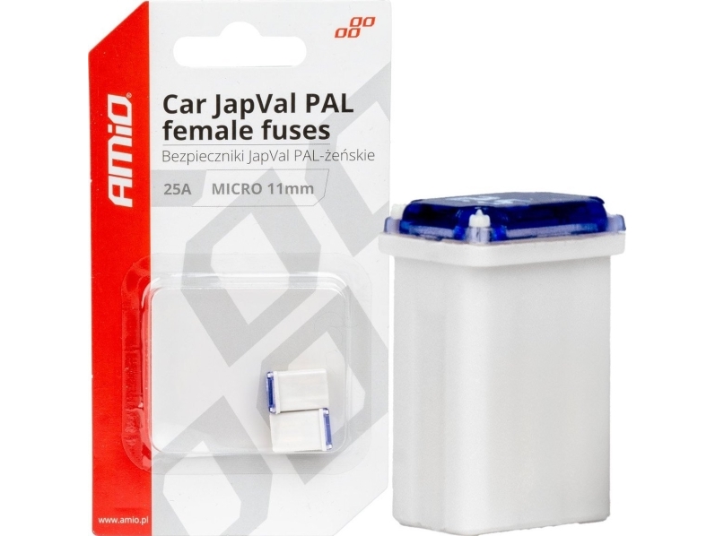 AMiO bilsikringer japval pal 25A (AMiO-03459) 2 stk