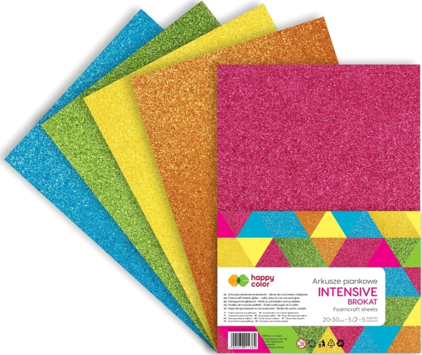 Happy Color Pianka Brokatowa Intensive 20X30 Cm 5 Ark