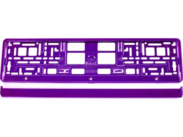 AMiO metalliseret nummerpladeramme lilla amio-71457/01170f