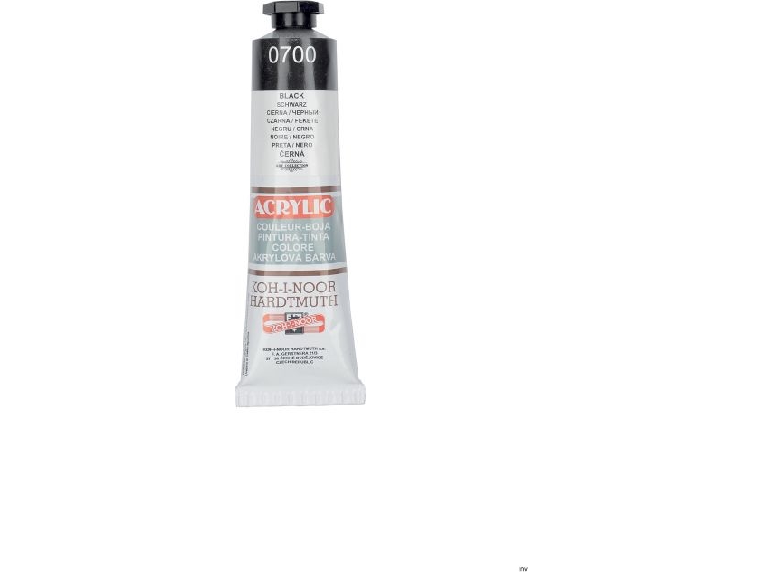 Kin Koh I Noor Acrylfarbe 700 Schwarz 40Ml